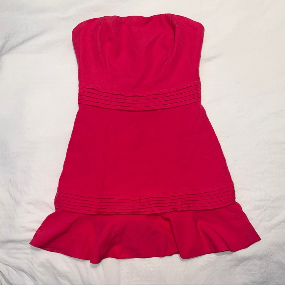 DO+BE Strapless Fuchsia Dress